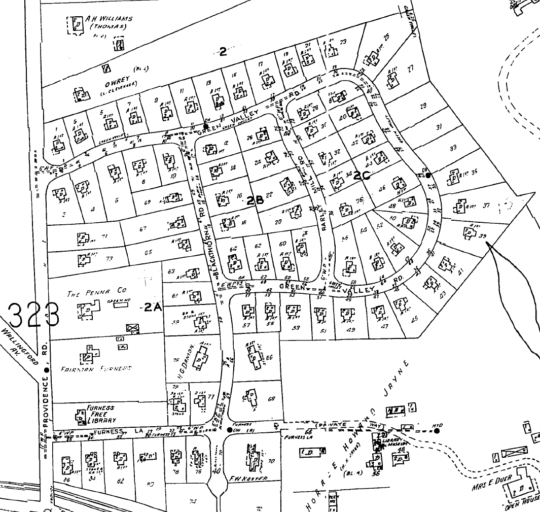 1951 Sanborn Fire Insurance map for Heatherwold