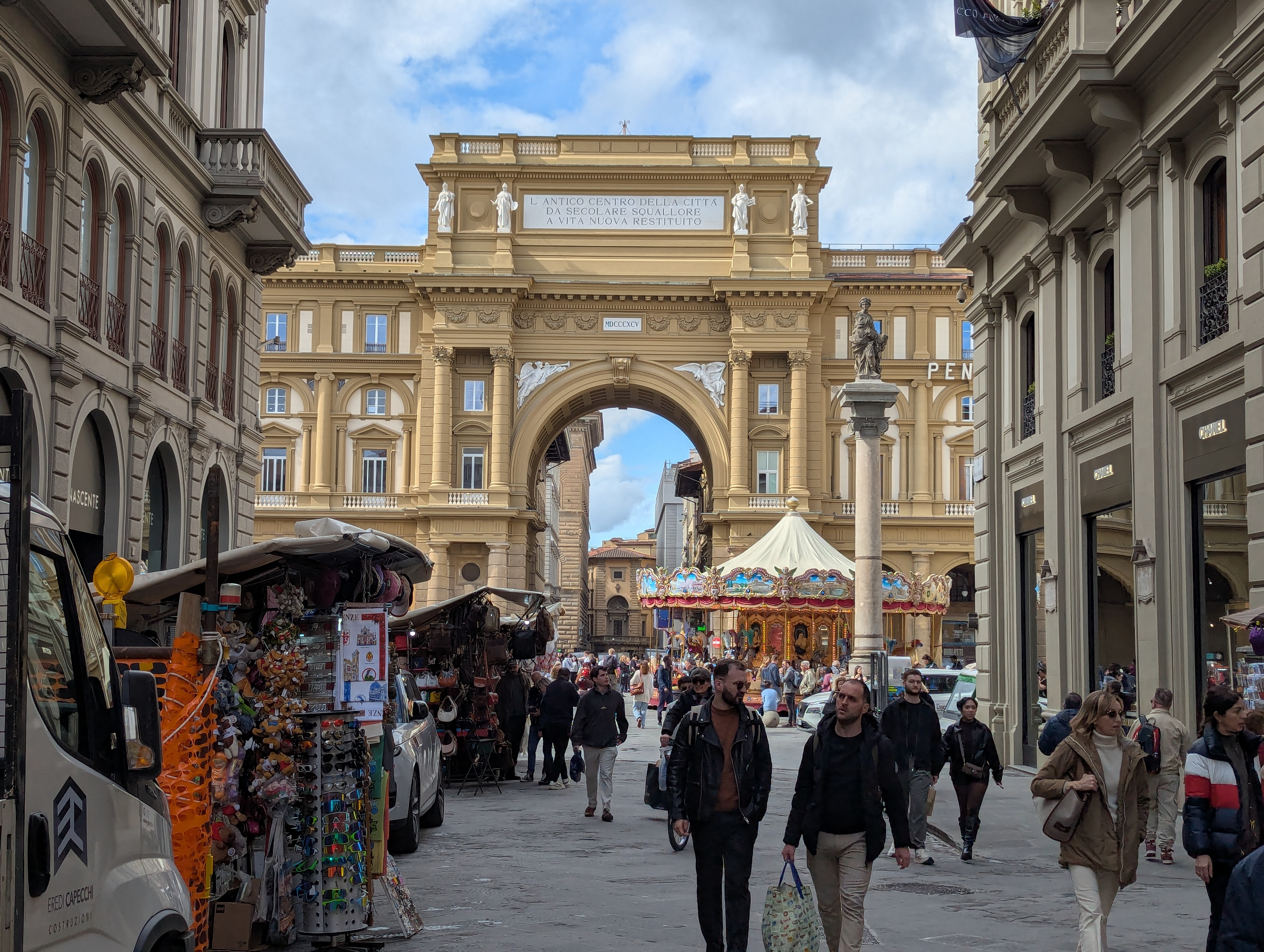 View looking toward the Piazza della Repubblica