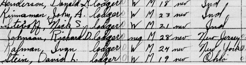 Richard D. Johnson in the 1950 US Census