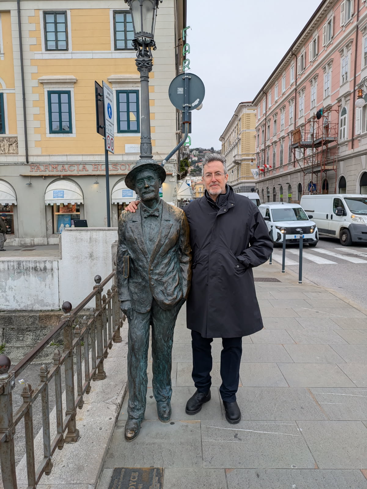 Griscom celebrating St. Patrick's Day with Irish author James Joyce