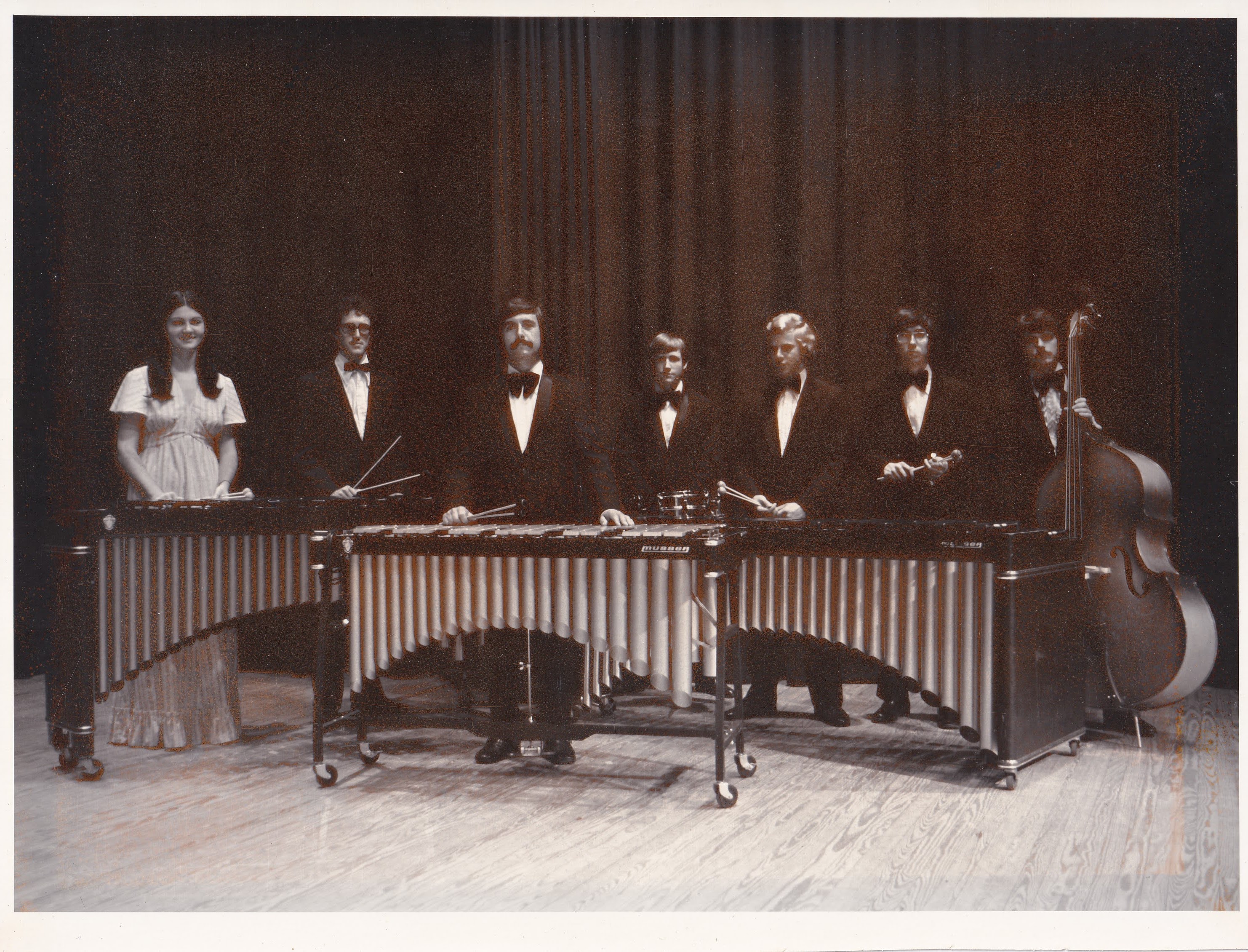 University of Tennessee percussionists in 1975